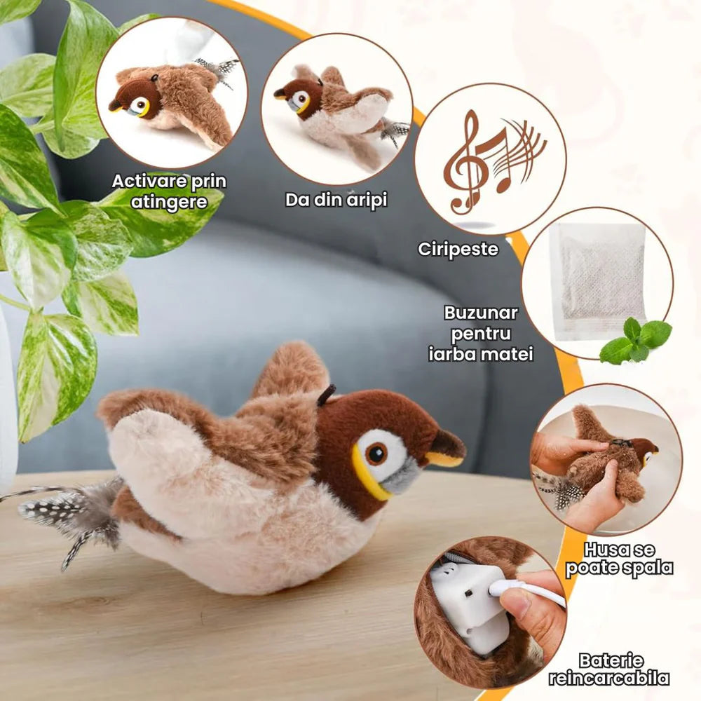 Interactive toy for cats – Chirping bird”